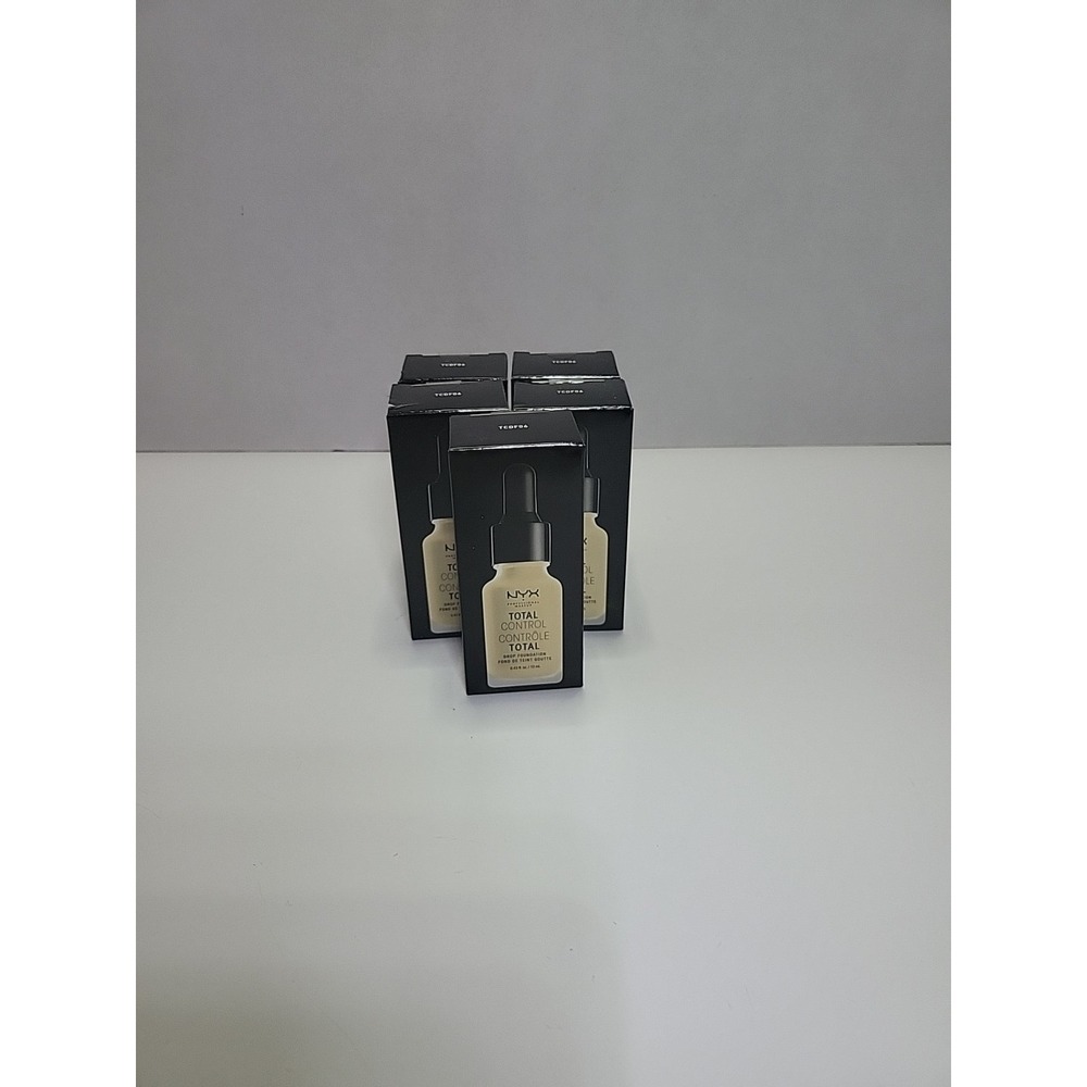 NYX Total Control Drop Foundation color TCDF06 Vanilla 0.43 oz‎ New Lot Of 5